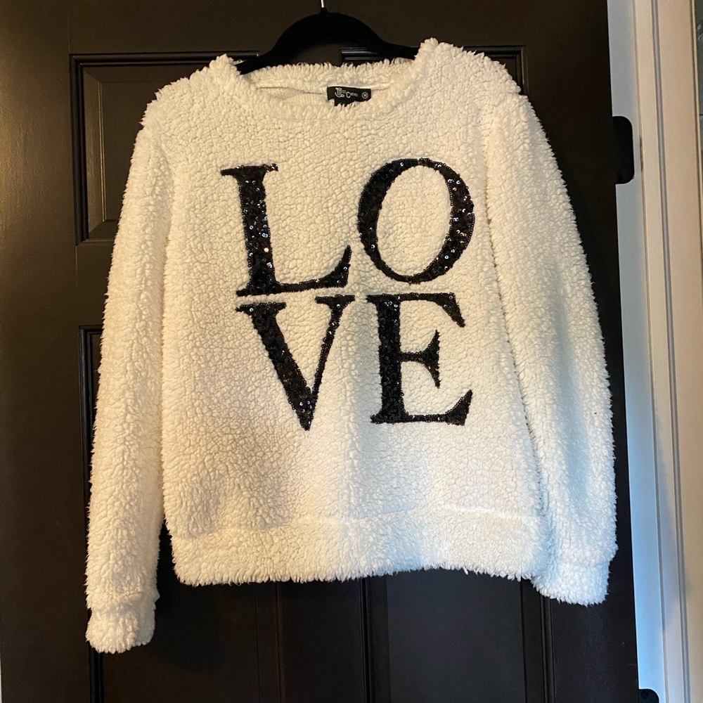 NEW!! LOVE sequined sweater by Miss Chievous